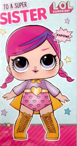 Picture of SUPER SISTER BIRTHDAY CARDS